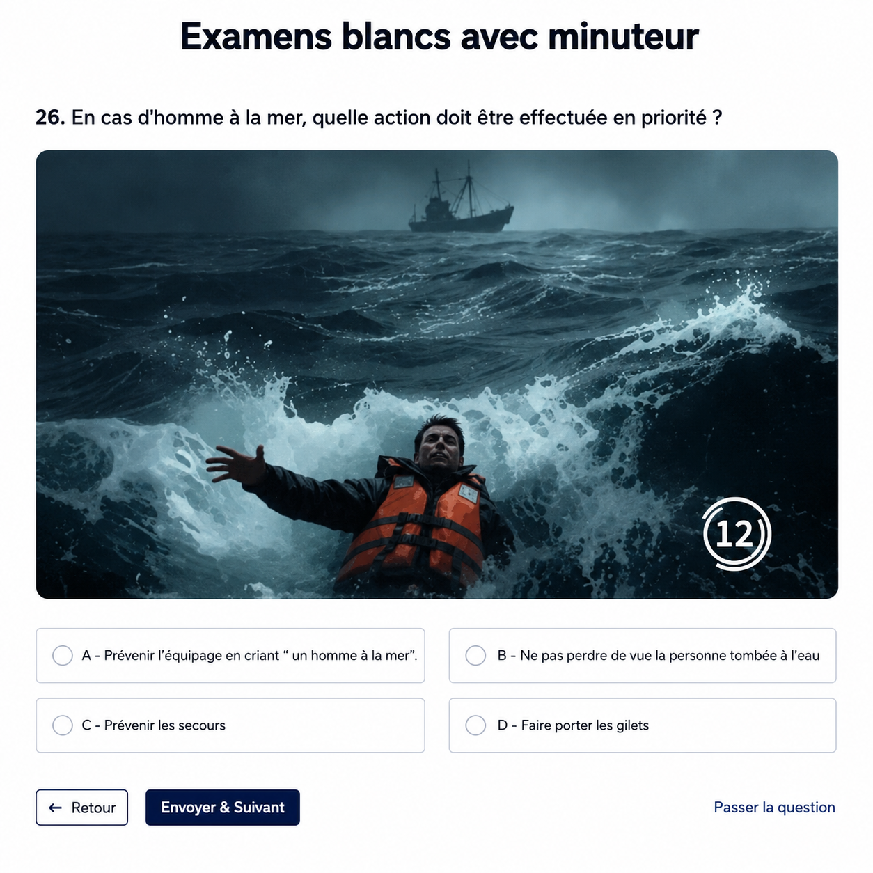 examens blancs-tests cotier sesame-nautic