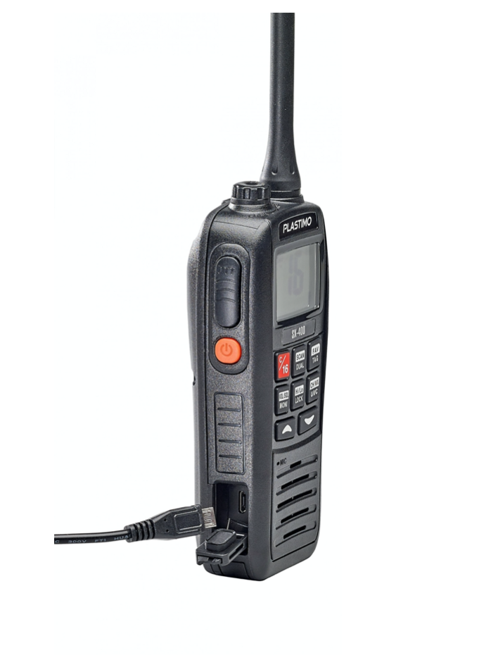 VHF PORTABLE SX-400 chargeur