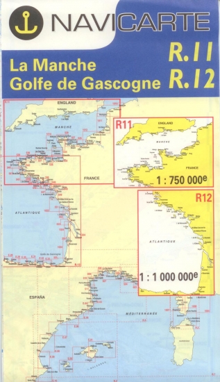 Navicarte - R11 + R12 - La Manche + Golfe de Gascogne