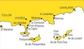 carte marine navicarte Toulon - Hyères-Bormes-Cavalaire