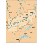 Carte canal du rhone au rhin editions du breil