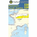 carte marine Manche - Double N°538 & 539 - Ploumanac'h, Roscoff, Argenton