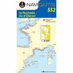 carte marine navicarte -Atlantique - Simple N°552 - La Rochelle, Ile d'Oléron