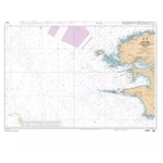 CARTE SHOM 7066L  de lîle vierge à la pointe de penmarch - vue dépliée