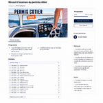 programme de la formation tests permis cotier sesame-nautic