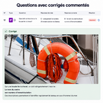 exemple questions avec corriges - tests cotier sesame-nautic