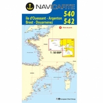 Carte marine navicarte 540-542 de Ouessant à Douarnenez