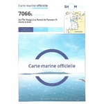 CARTE SHOM 7062L pliée-de Lîle Vierge à la pointe de penmarch