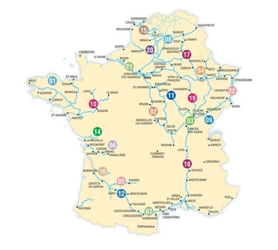 carte des guides fluviaux editions du Breil