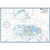 carte marine plastifiée mini nav les glénan
