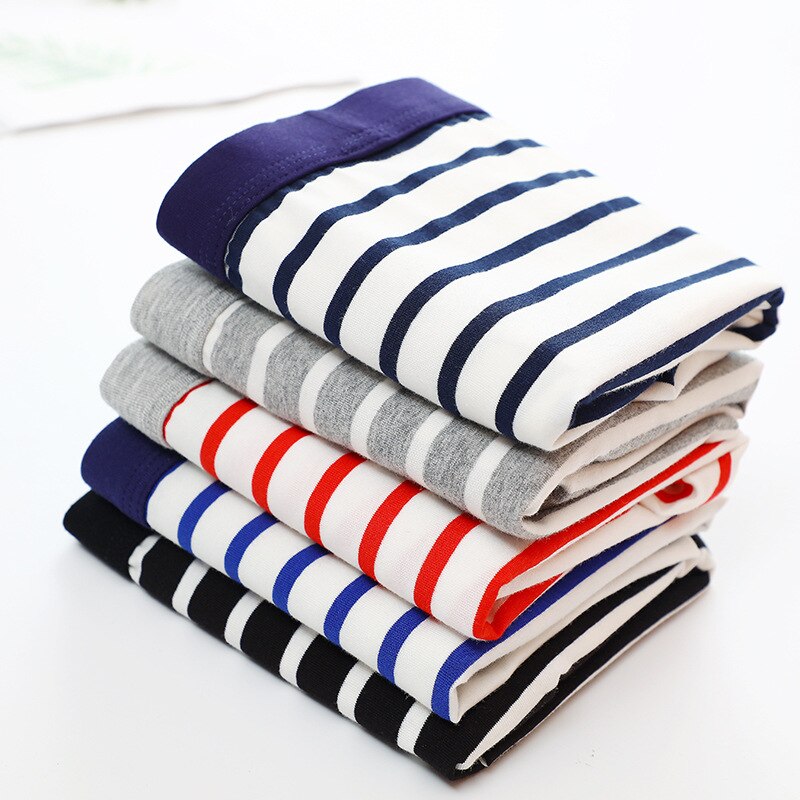 Sous-v-tements-en-coton-ray-pour-hommes-Sexy-taille-moyenne-respirant-confortable-personnalit-Boxer-culotte