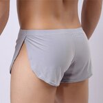 Cale-on-Homme-ample-comfortable-pyjama-c-t-fendu-sous-v-tements-short-culotte-cale-on