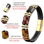 Pierre-Naturelle-Bracelet-Oeil-De-Tigre-Cha-ne-De-Corde-En-Cuir-Noir-Bracelet-Homme-Bracelet