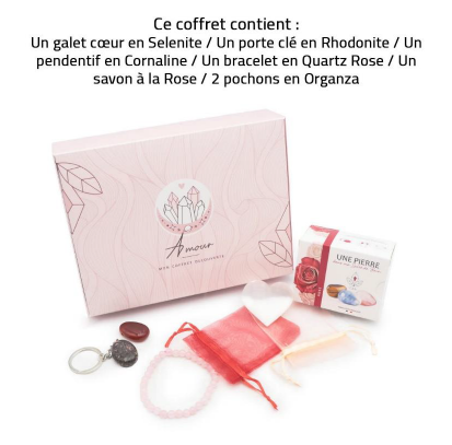Coffret Amour pierres naturelles