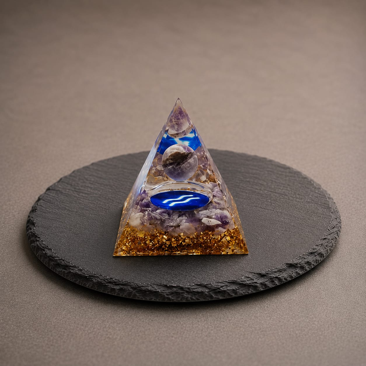 Orgonite Verseau Améthyste