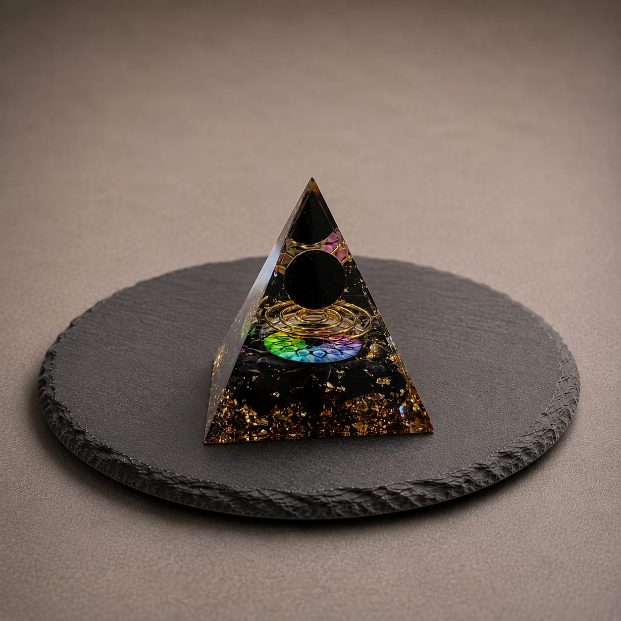 Orgonite Méditation Obsidienne
