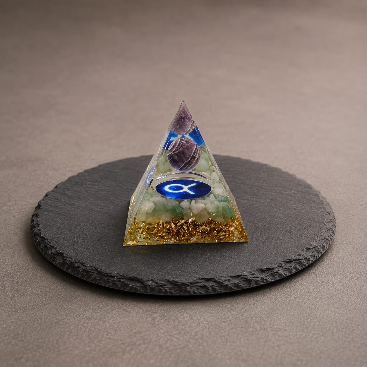 Orgonite Taureau 60mm – Améthyste