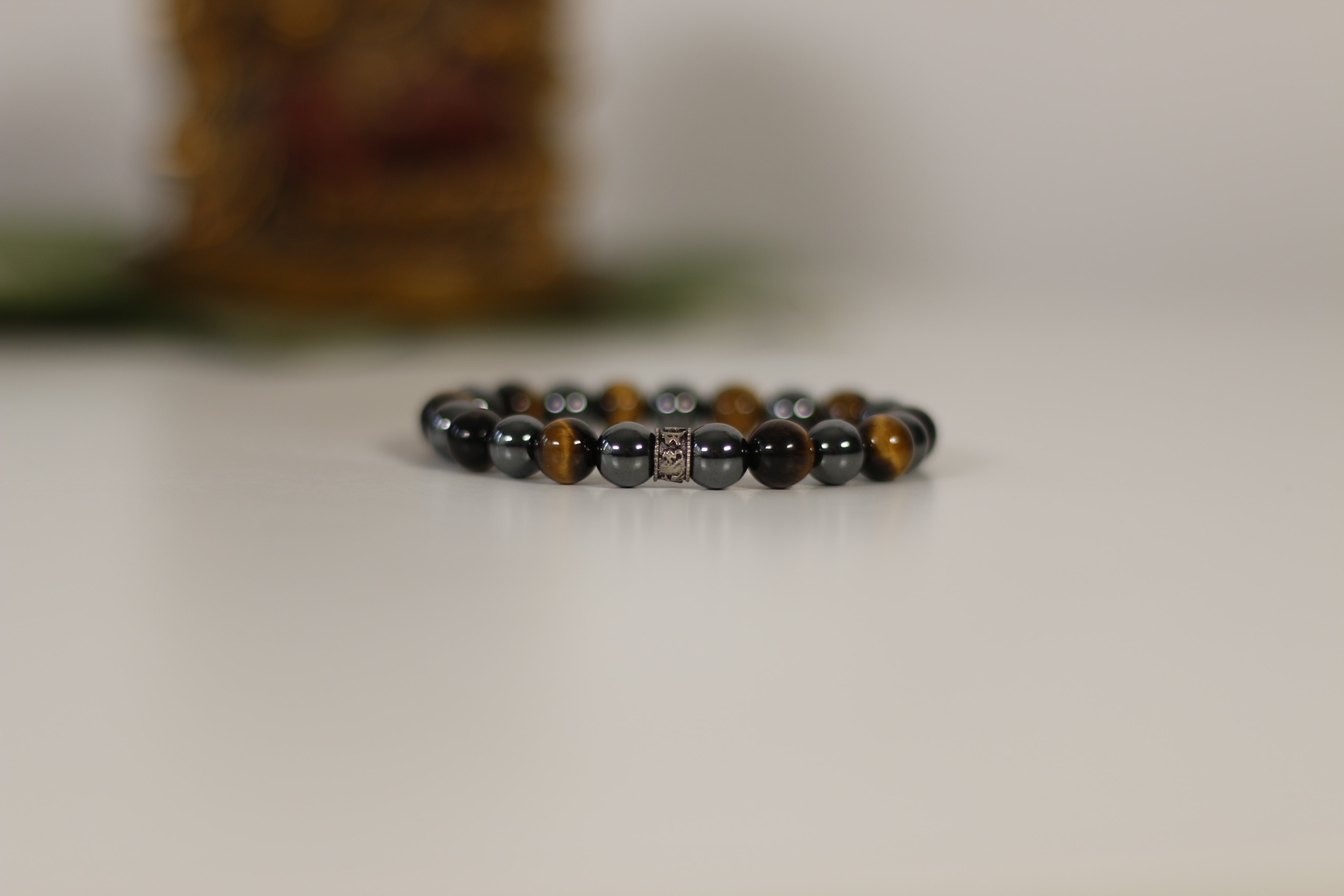 BRACELET ŒIL DE TIGRE HÉMATITE