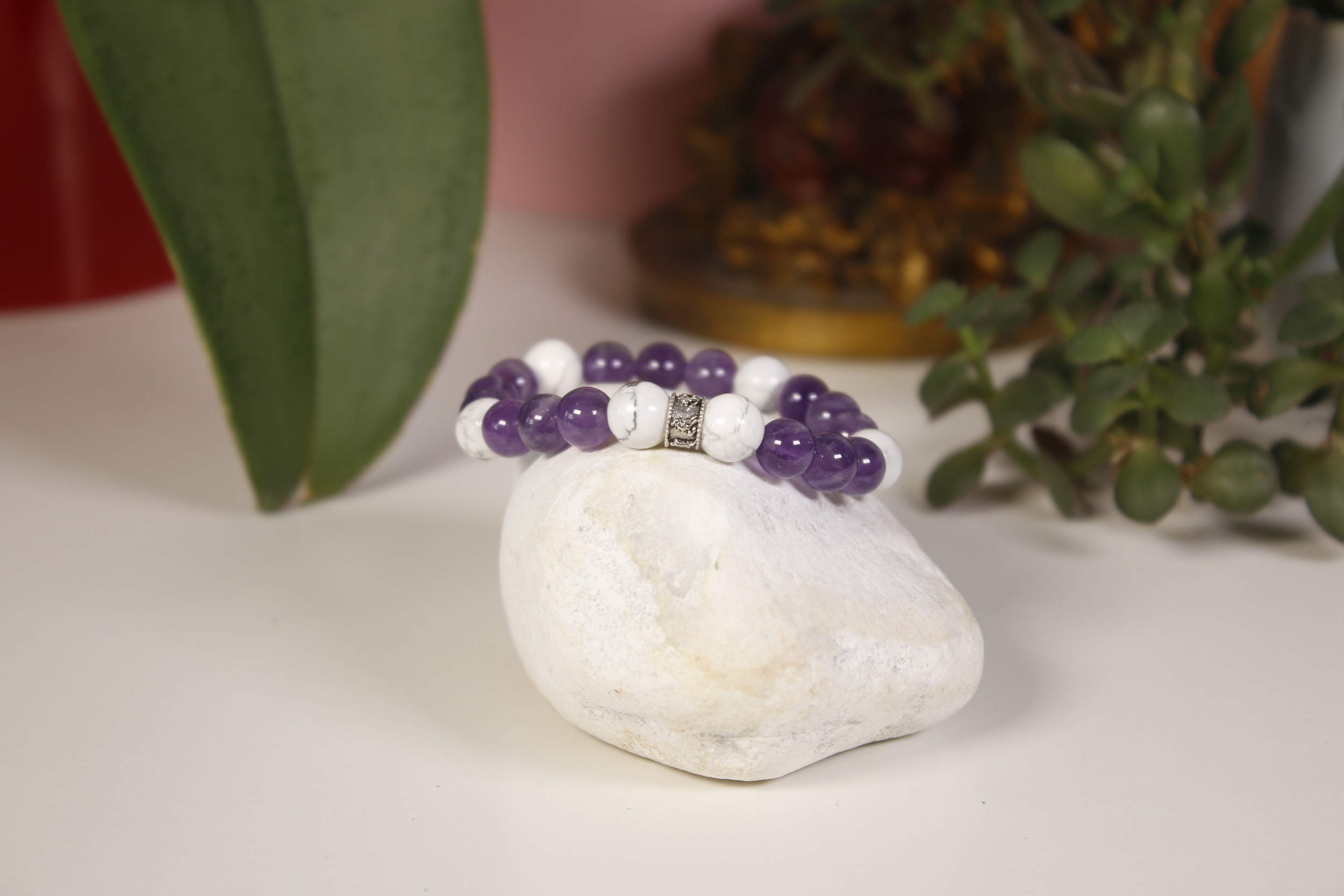 Bracelet Améthyste Howlite Karmantra 2