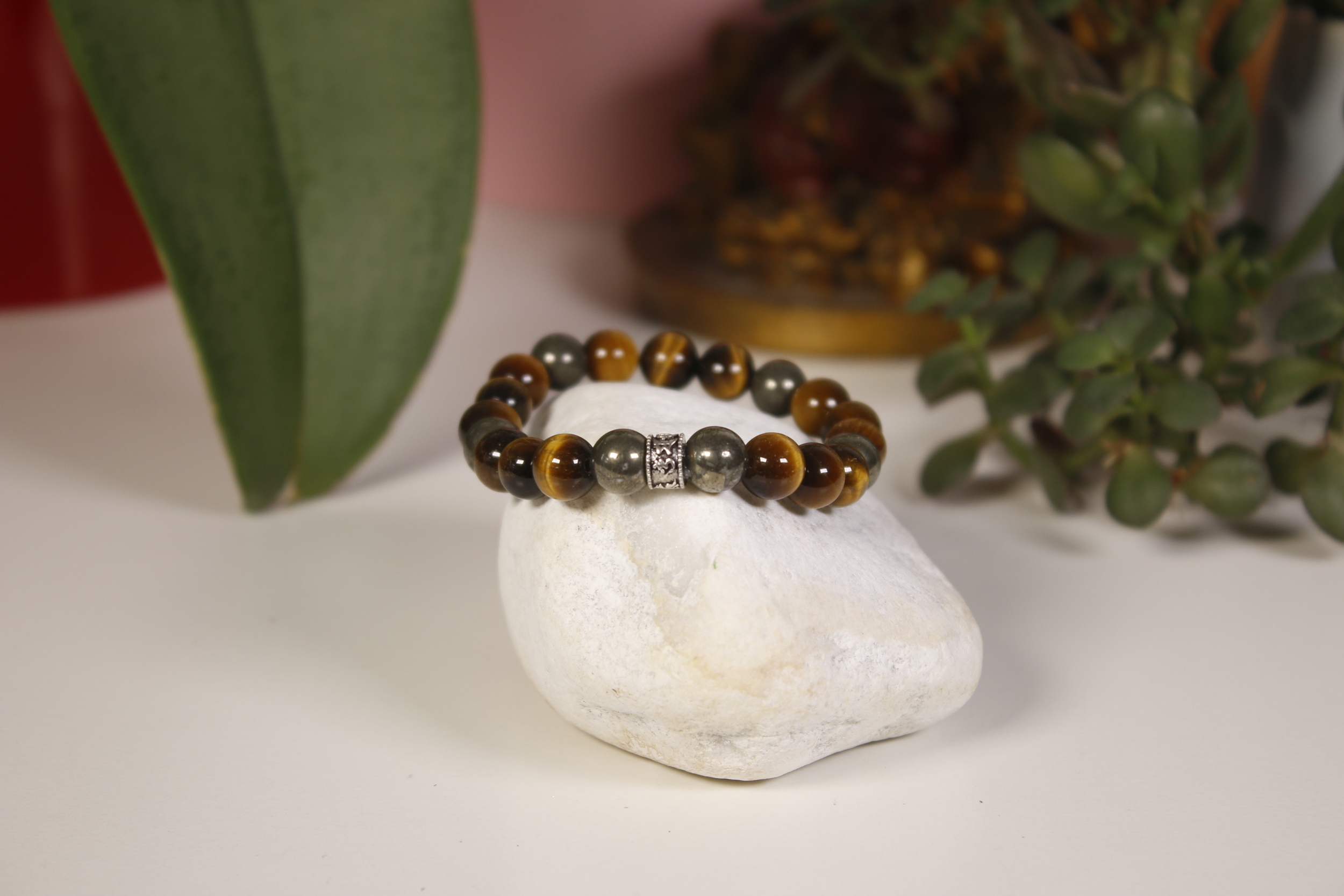 Bracelet OEil de tigre Pyrite Karmantra 2
