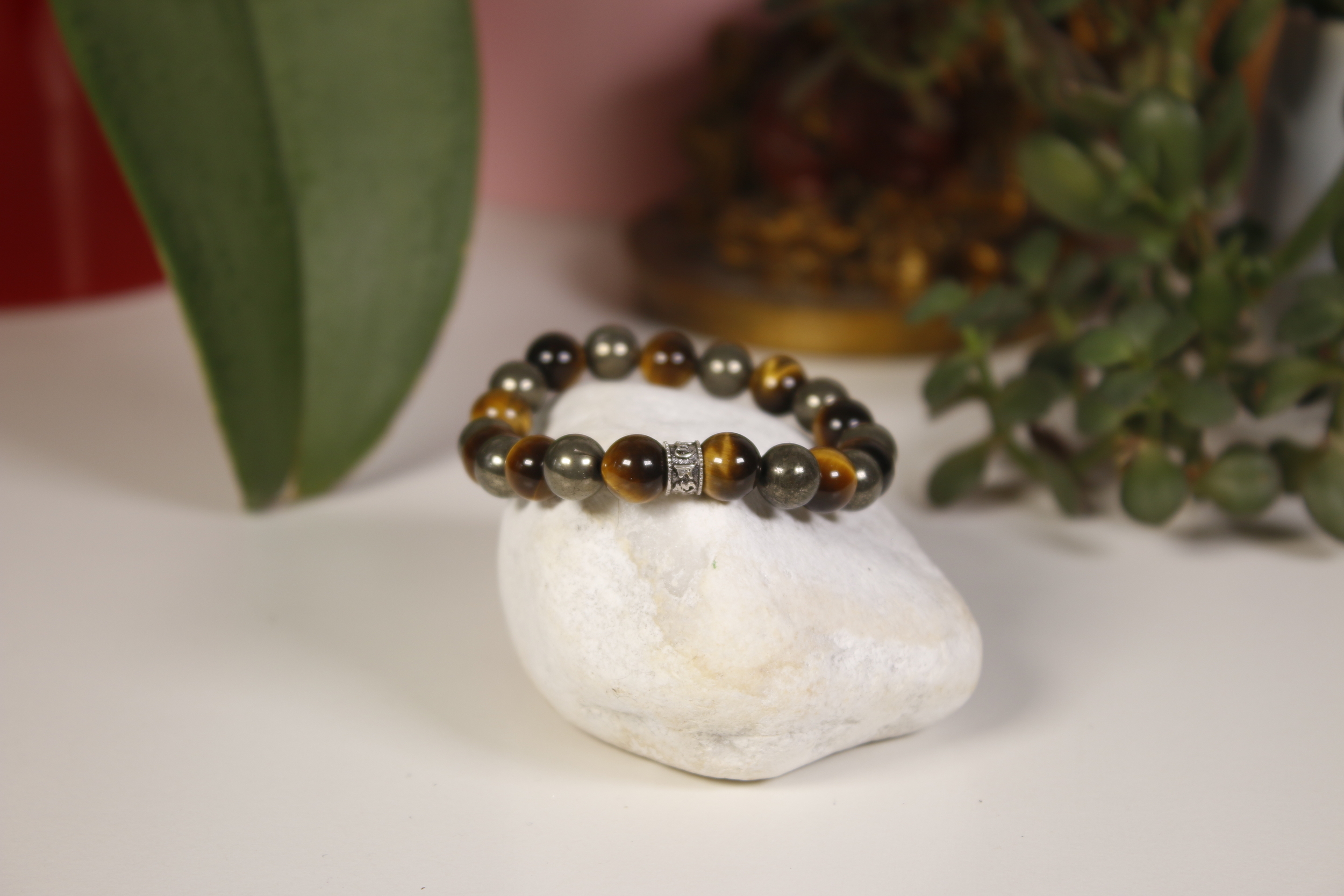 Bracelet OEil de tigre Pyrite Karmantra 112