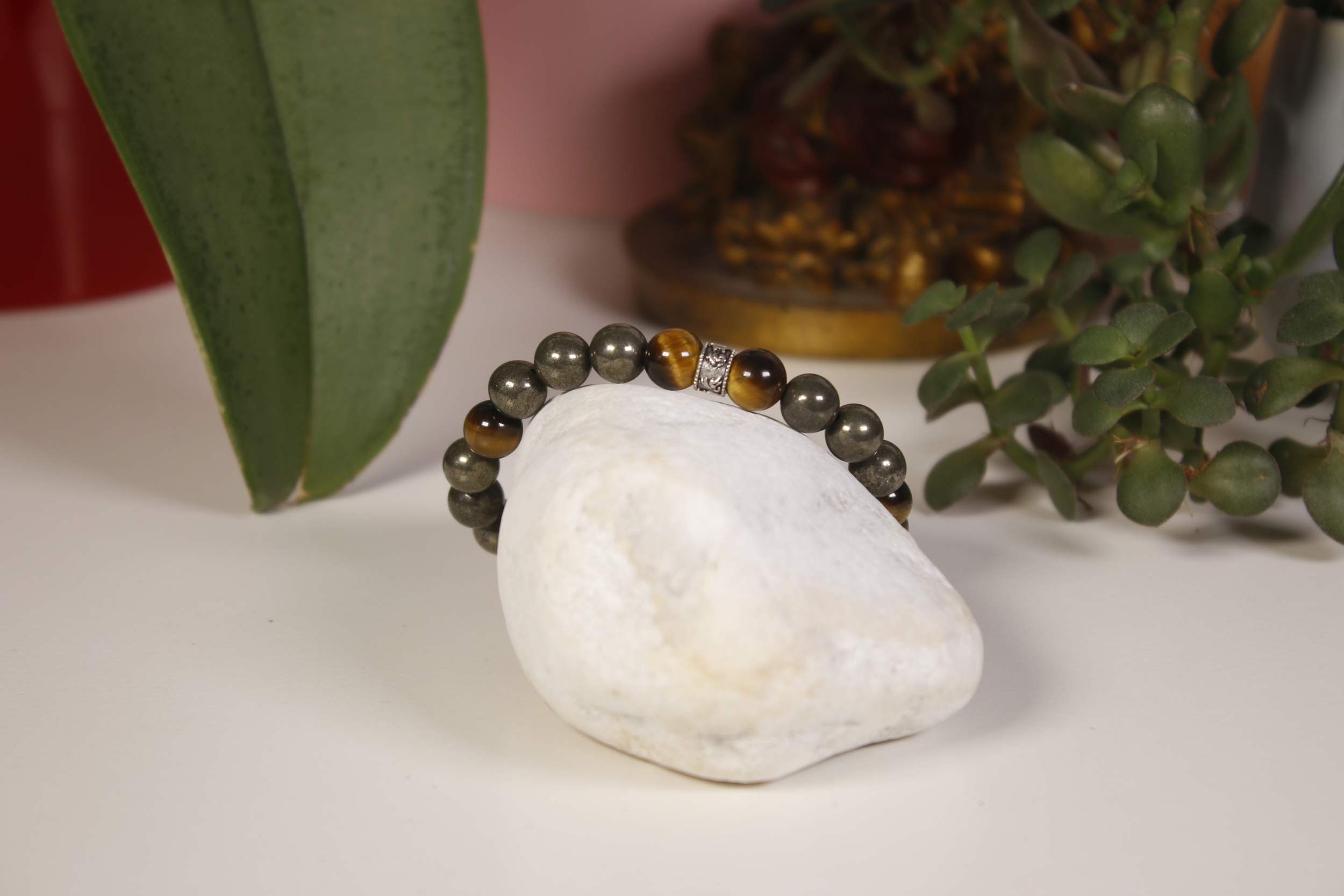 Bracelet Pyrite OEil de tigre Karmantra