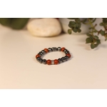 Bracelet Bouddha Hématite Jaspe Rouge 2