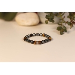 Bracelet Hématite Oeil de tigre 2