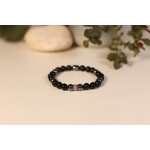 Bracelet Bouddha Obsidienne 3 Hématite 2