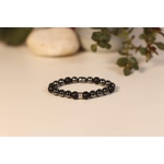 Bracelet Bouddha Hématite Pierre de lave 2