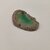 Tranche d'Agate teintée vert