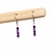 Boucles d'oreilles Améthyste facetées