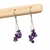 Boucles d'oreilles Améthyste Baroques