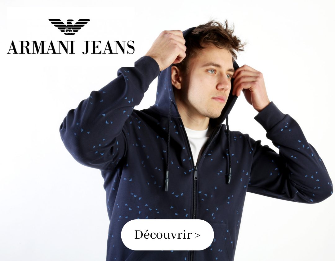 La ligne moderne et jeune par la maison Armani. Collection Armani Jeans à découvrir sur Brandibay.