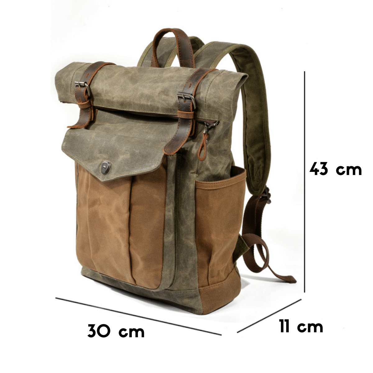 andrews sac à dos vintage homme boutique bagaran toile rétro cuir mode 66