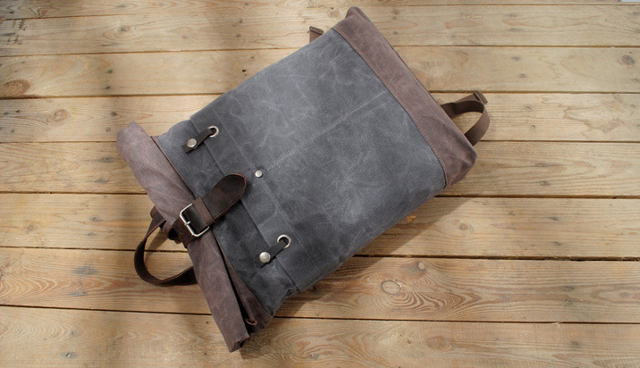 pike sac à dos militaire style vintage rétro mode masculin voyage urbain ordinateur boutique bagaran achat toile cuir (9)