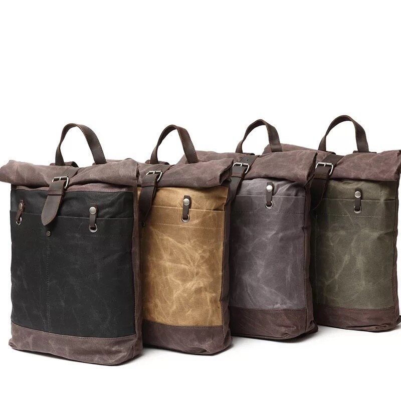 pike sac à dos militaire style vintage rétro mode masculin voyage urbain ordinateur boutique bagaran achat toile cuir 37