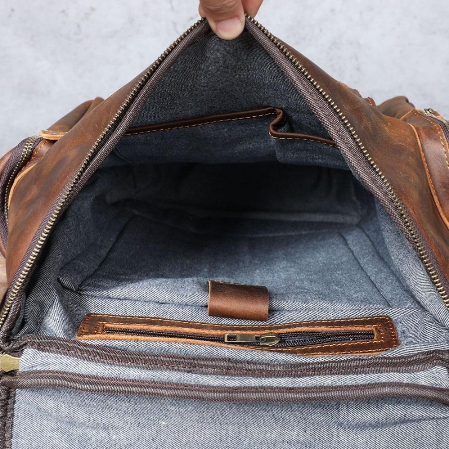 quesada sac à dos en cuir leather bag crazy horse homme achat boutique bagaran quotidien voyage randonnée (1)
