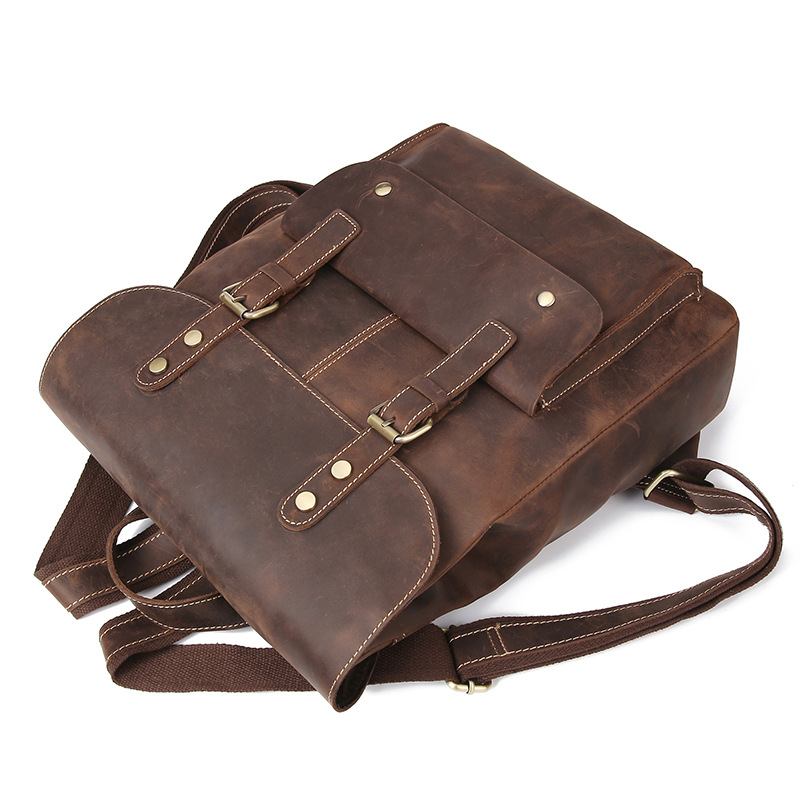 coronado sac à dos vintage rétro intemporel cuir backpack leather bag homme femme mode tendance achat boutique bagaran pratique (4)