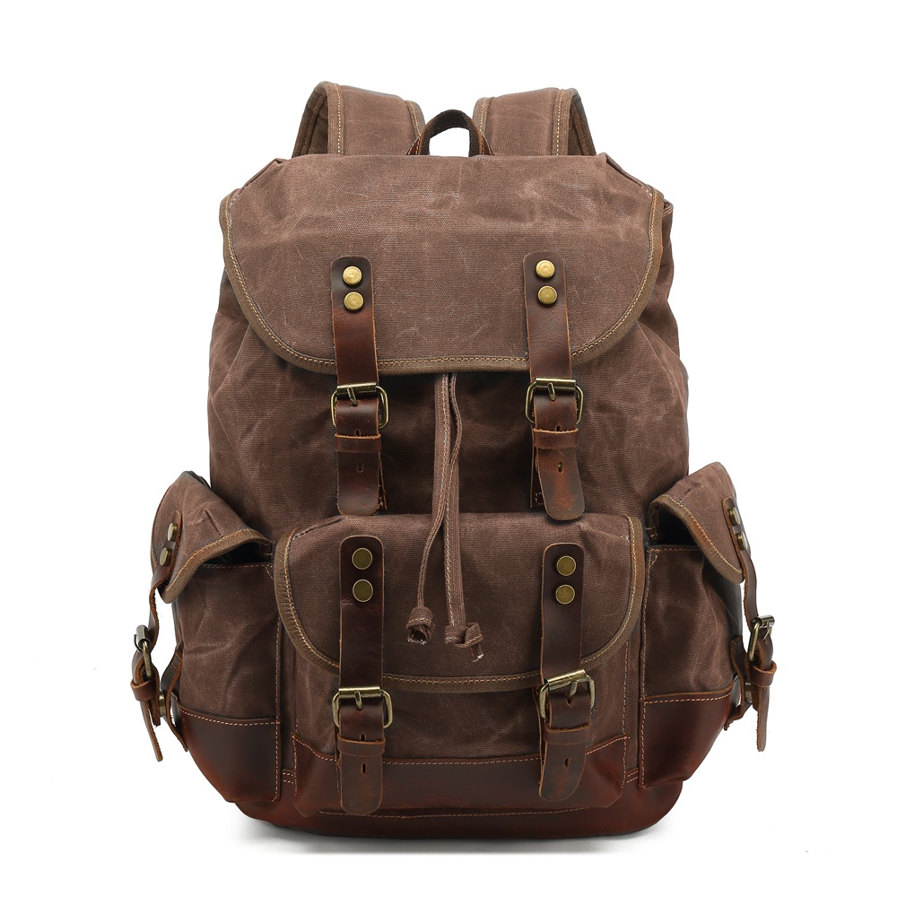 Sac à Dos Vintage Eddie Bauer En Cuir – Bleu, Moyen, Pour Rando Ou Quotidien (occasion)