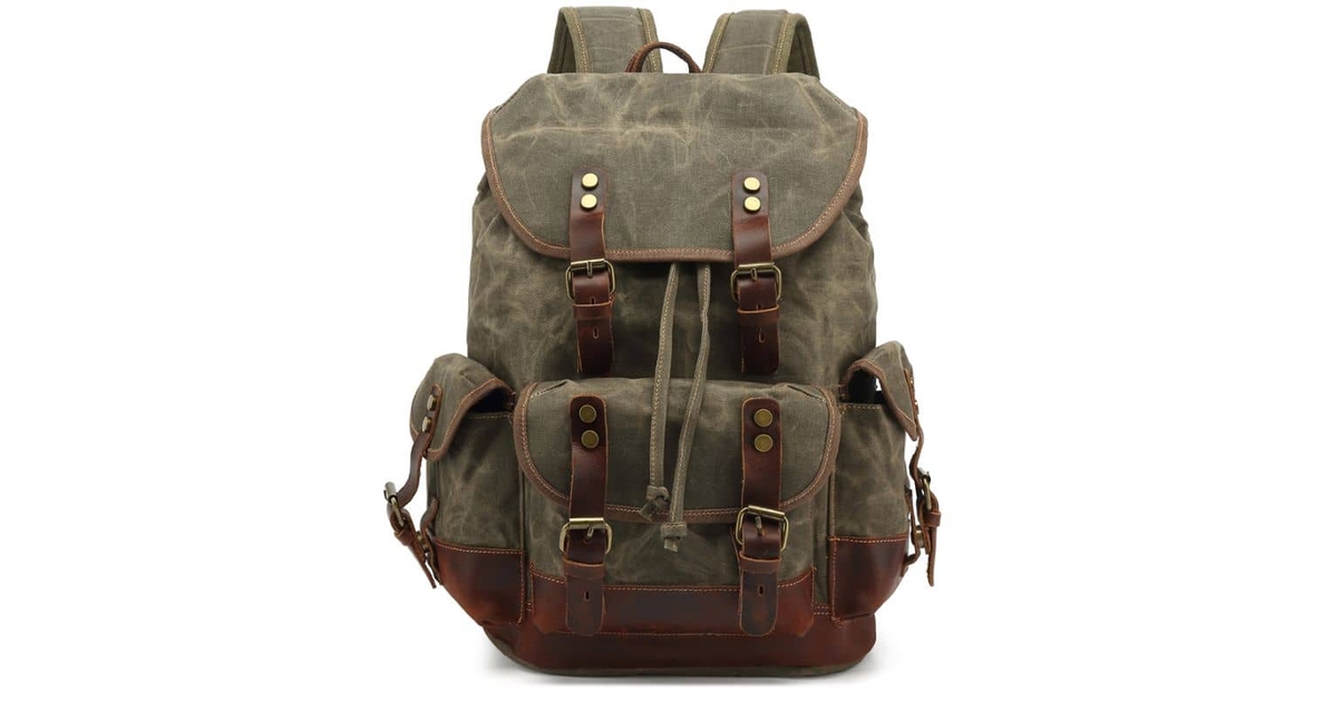 Sac à Dos Vintage Aspen Sport Outdoor Gear – Noir Et Marron – Randonnée – Occasion