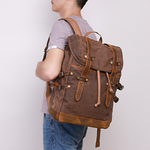 Vintage-toile-cuir-sacs-dos-hommes-femmes-ordinateur-portable-Daypacks-imperm-able-toile-sacs-dos-grand