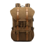 cabot sac à dos vintage style rétro toile cuir voyage cours université ordinateur boutique achat bagaran (1)