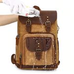 douls sac à dos vintage rétro homme femme randonnée toile cuir photographie reflex bagaran boutique 3