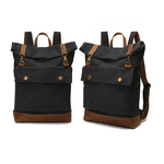 pavy sac à dos vintage rétro toile cuir voyage quotidien ordinateur achat boutique bagaran (6)