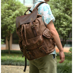tasman sac à dos voyage randonnée bagaran boutique achat mode cuir toile vintage rétro  (3)