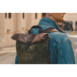 pike sac à dos militaire style vintage rétro mode voyage urbain ordinateur boutique bagaran achat toile cuir  (4)