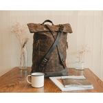 pinto sac à dos vintage rétro homme randonnée toile cuir bagaran boutique achat pratique mode tendance militaire (2)
