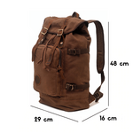 bonaparte sac à dos vintage rétro randonnée aventure baroudeur toile cuir achat boutique bagaran mode tendance (44)