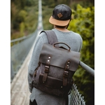 cabral sac à dos vintage homme rétro toile cuir urbain style mode randonnée cours achat bagaran (23)
